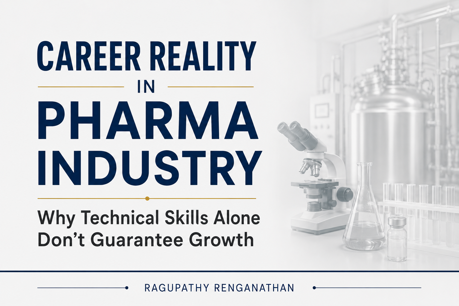 Career Reality in Pharma Industry: Why Technical Skills Alone Don’t Guarantee Growth