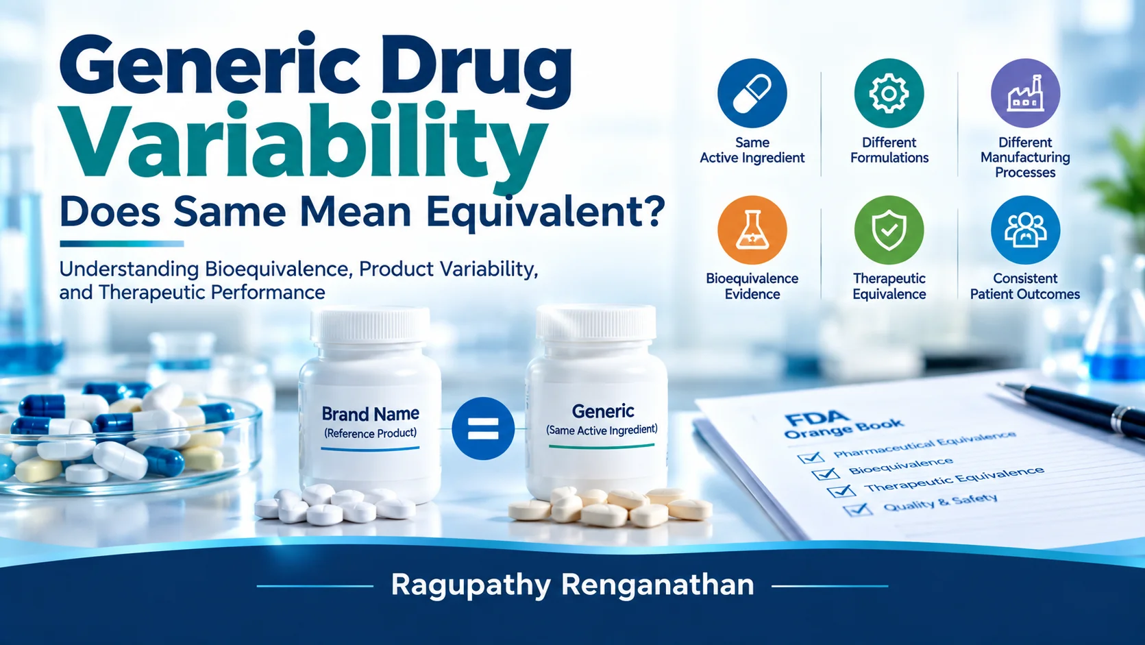 Generic Drug Variability — Does Same Mean Equivalent? Understanding Bioequivalence, Product Variability, and Therapeutic Performance